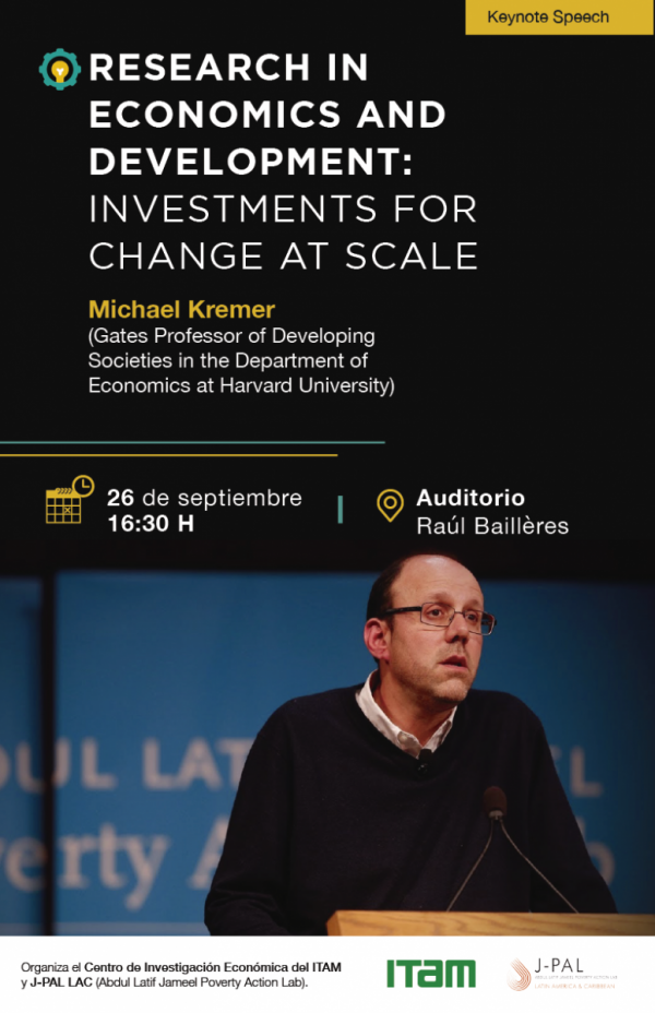 Research in Economics and Development: Investments for Change at Scale